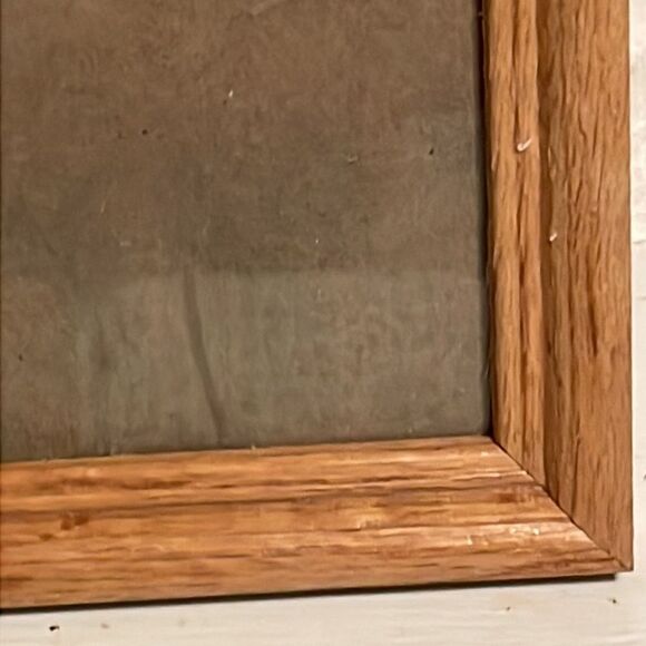 5” x 7”  single wide moulding rustic wood wall and desk mount picture frame - Picture 5 of 15
